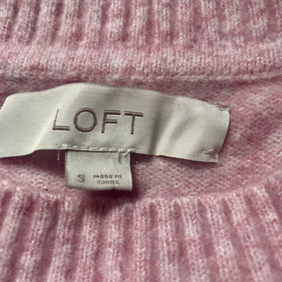 LOFT Pink Cat Mama Crew Neck Sweater - Picture 3 of 6